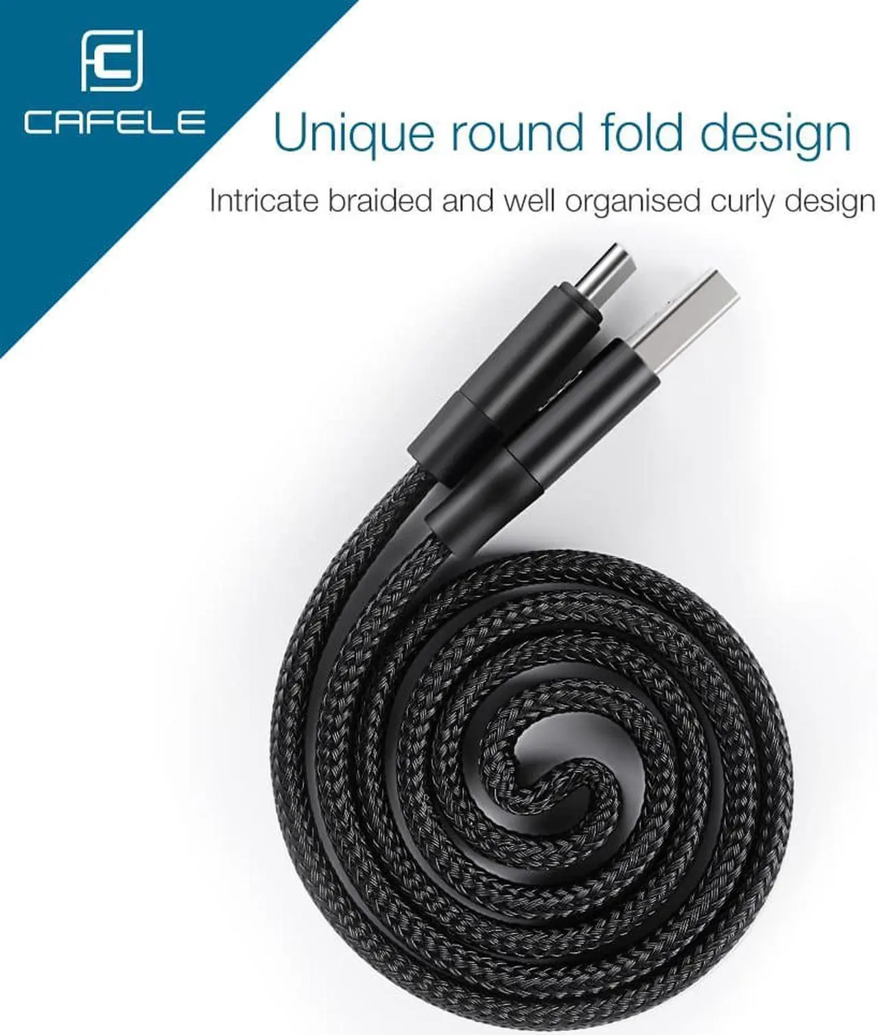 Alt view image 4 of 7 - Retractable USB Type C Cable, CAFELE Auto-Contraction Nylon Braided Charging Data Sync Cable Cord for Samsung Galaxy S8 plus Note 8, Pixel XL, Moto Z Z2, LG G5 G6 V20, Nexus 6P 5X, ( Grey, 2ft )