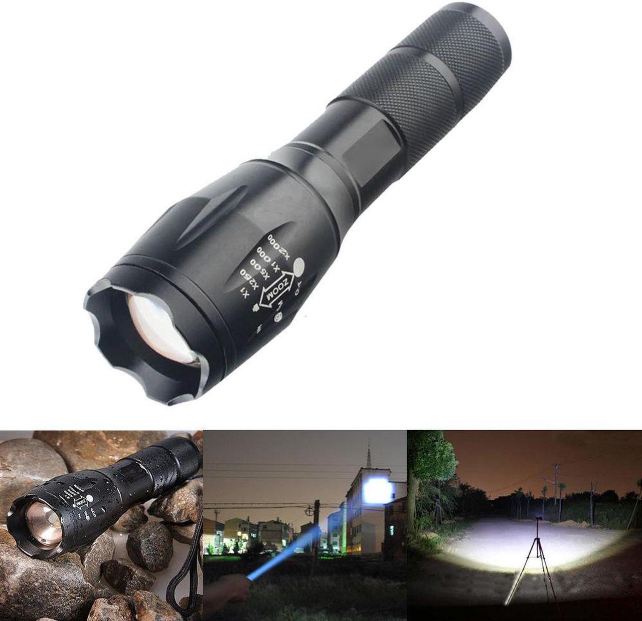 Alt view image 7 of 7 - X800 Bright Tactical Flashlight LED Military Zoomable Torch Lamp Light G700