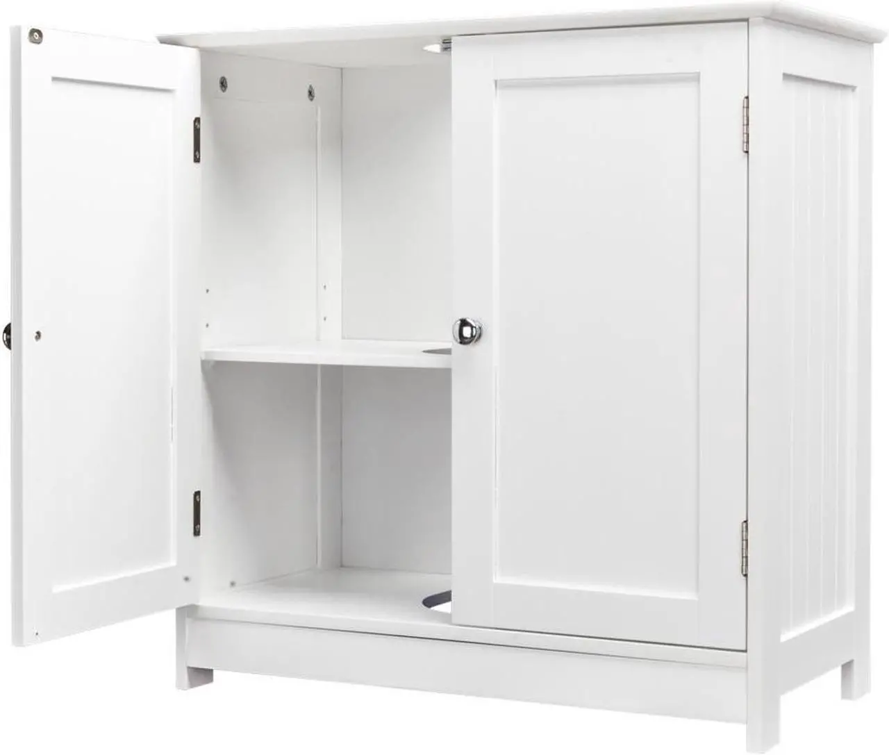 Alt view image 4 of 7 - New Sink Storage Bathroom Vanity Cabinet Space Saver Organizer White