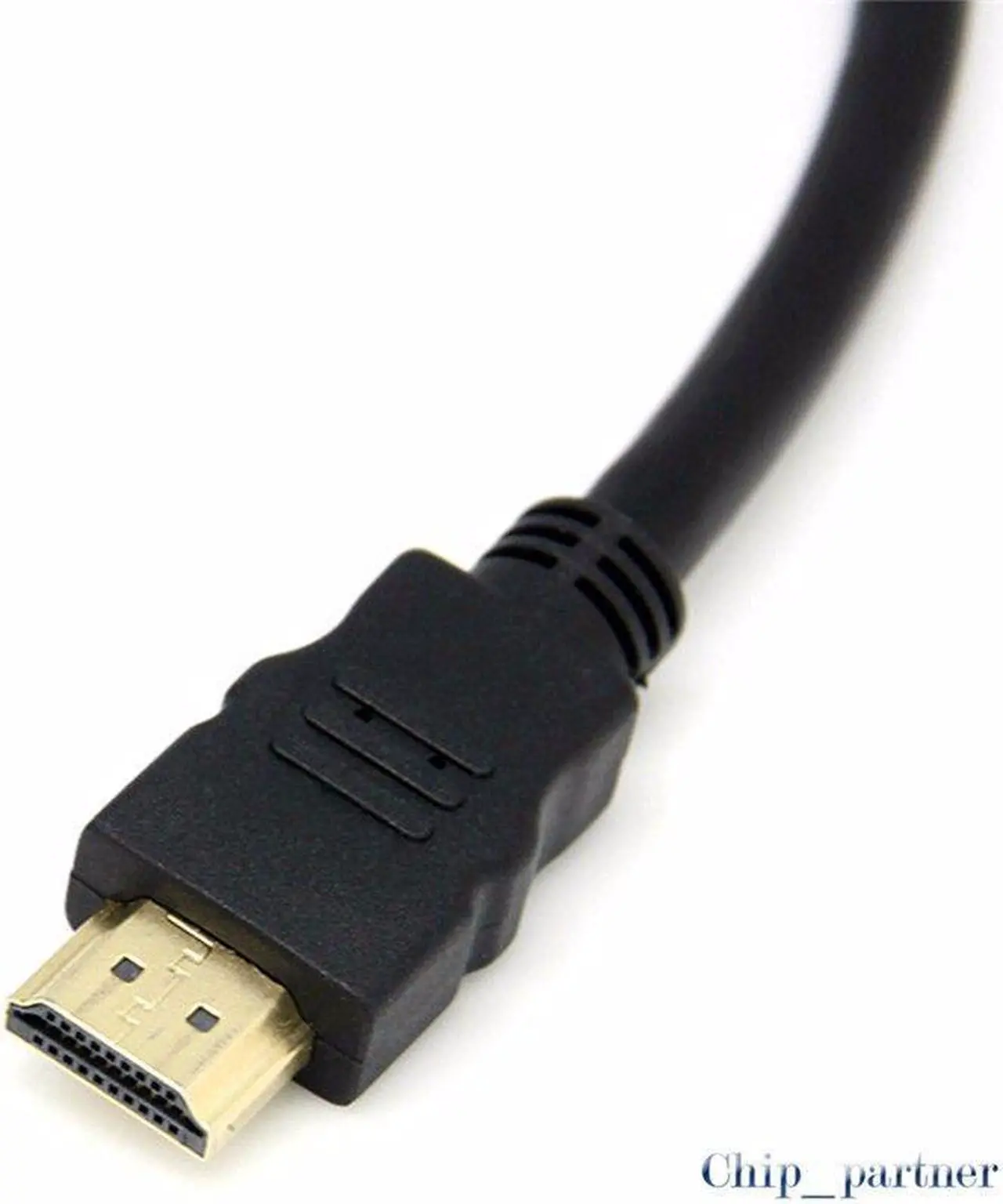 Alt view image 6 of 7 - 1 in 2 out HDMI Splitter 1 male to 2 female Port Cable Converter Twins Splitter