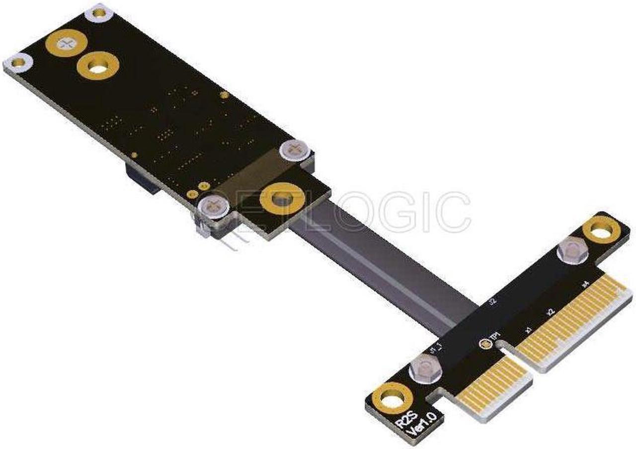 PCIe x4 to M.2 Key A+E Adapter Cable 15cm, R25SF