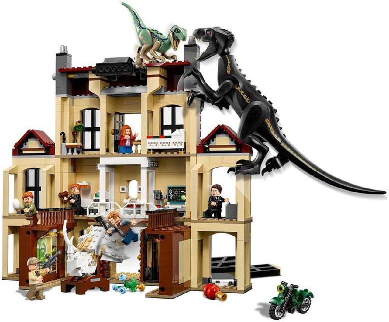 Alt view image 3 of 4 - Dinosaur Indoraptor Rampage At Lockwood Estate Building Block Toys for Children