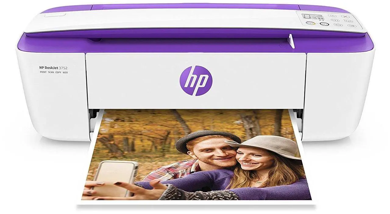 Main image of HP DeskJet 3752 Wireless All-in-One Compact Printer with Mobile Printing, Instant Ink ready - Purple Accent (T8W52A)