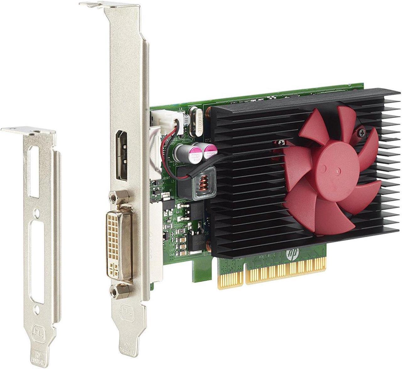 HP GeForce GT 730 Graphic Card - 2 GPUs - 900 MHz Core - 2 GB GDDR5 - Low-Profile