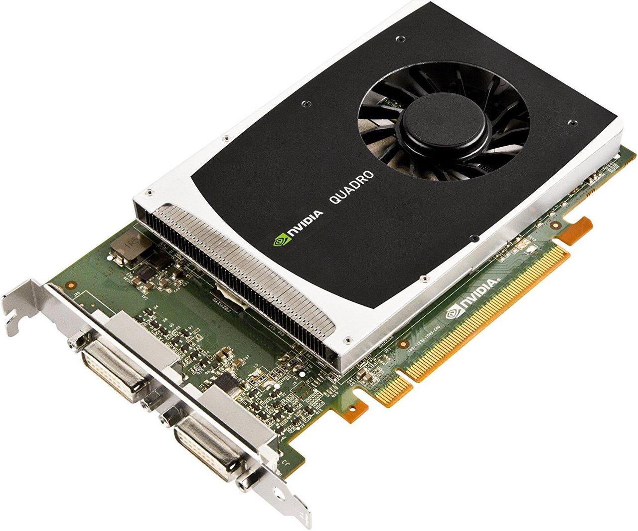 NVIDIA Quadro 2000D by PNY 1GB GDDR5 PCI Express Gen 2 x16 Dual DVI-I DL OpenGL, DirectX, CUDA, and OpenCL Profesional Graphics Board, VCQ2000D-PB