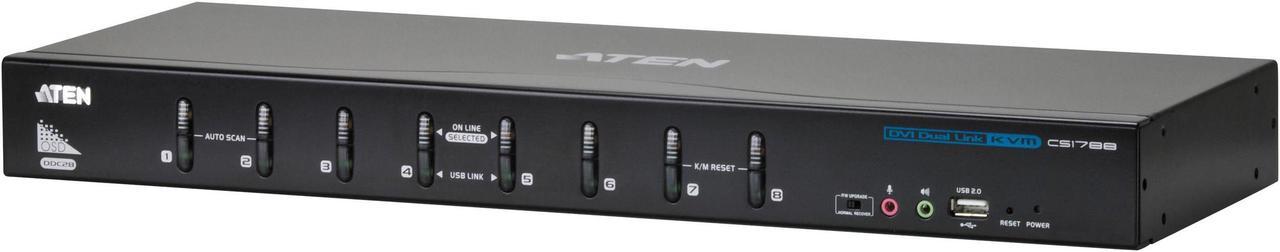 ATEN CS1788 8-Port USB DVI Dual Link KVM Switch