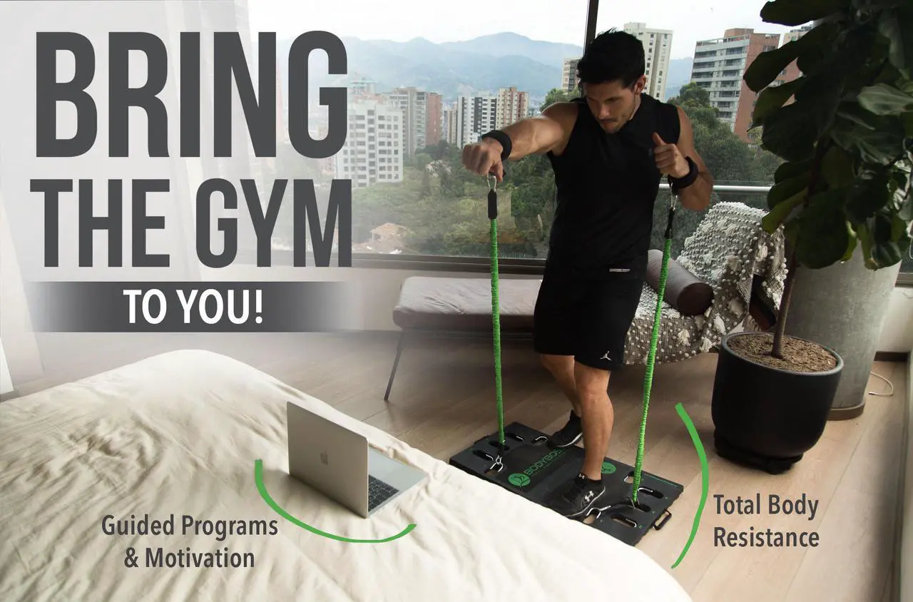 Alt view image 3 of 9 - BodyBoss Portable Gym 2.0 - The World's 1st Home Gym You Can Take Anywhere - Green, Full Bundle Package