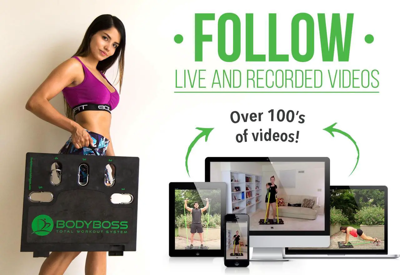 Alt view image 2 of 9 - BodyBoss Portable Gym 2.0 - The World's 1st Home Gym You Can Take Anywhere - Green, Full Bundle Package