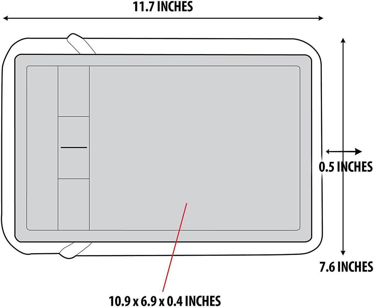 Alt view image 6 of 7 - USA Gear Neoprene Protective Sleeve Case for Wacom Drawing Pen Pads and 10" Tablets w/Zipper Pocket & Carrying Handle – Fits Intuos Draw, Art, Photo, 3D, Comic, Bamboo, Pen and Touch (Polka Dot)