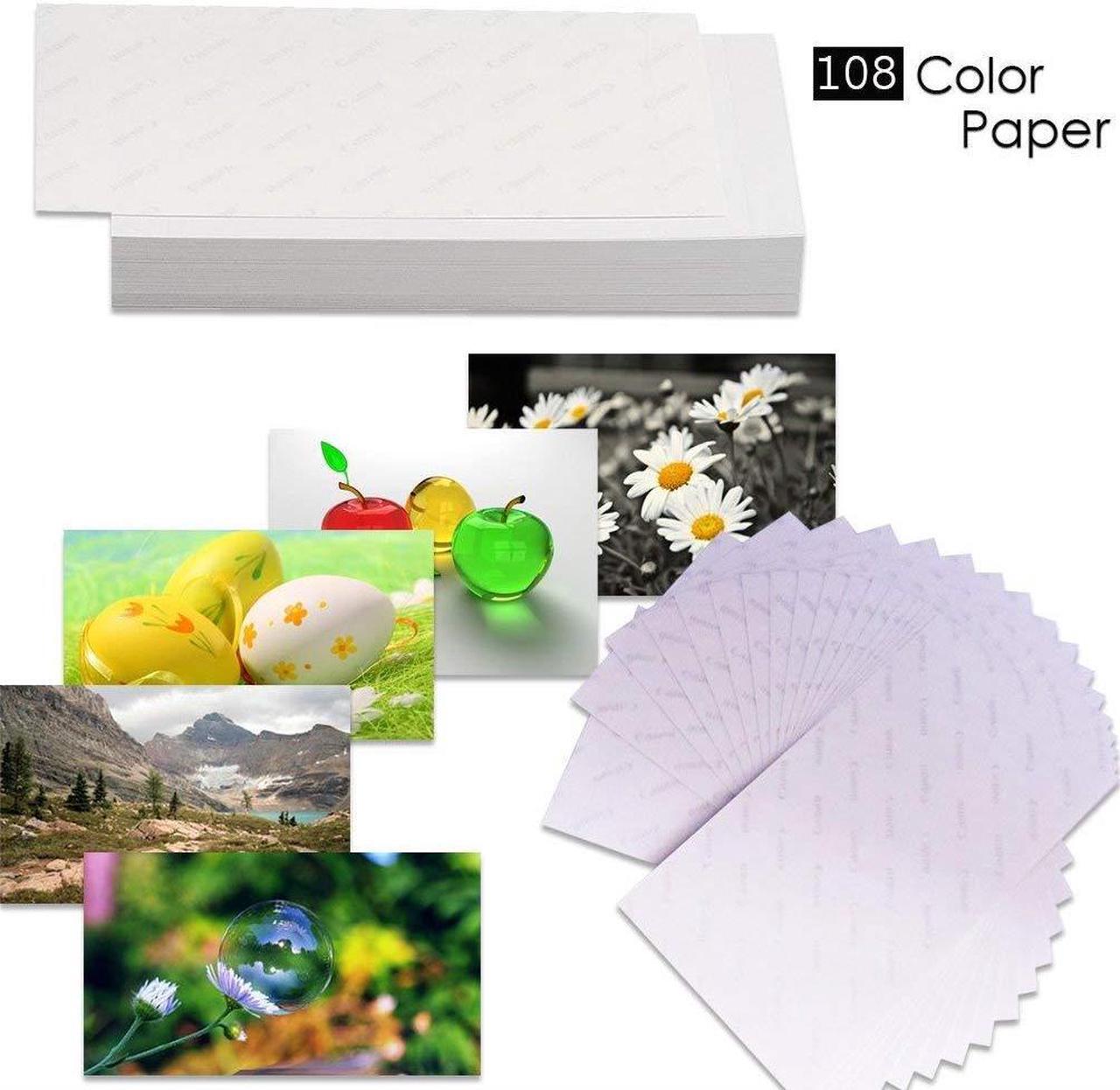 Alt view image 2 of 4 - Canon KP-108IN / KP108 Color Ink Paper includes 108 Ink Paper sheets + Ink toners for Canon Selphy CP1300, Selphy CP1200, Selphy CP910, Selphy CP900, cp770 and cp760 + HeroFiber Gentle Cleaning Cloth
