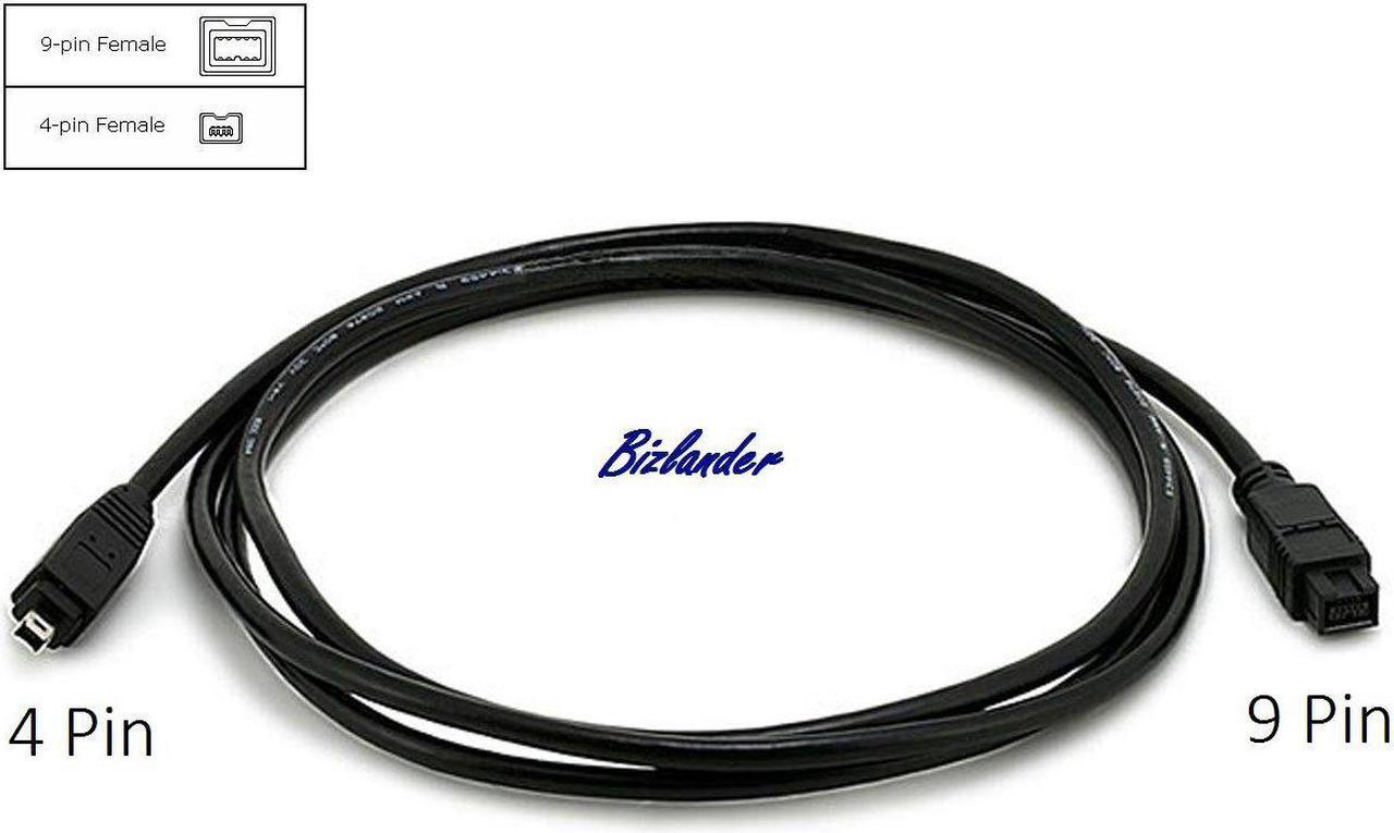 Main image of Firewire High Speed Premium DV to Firewire Cable 800 1394B 800-400 IEEE 9 Pin Male to 4 Pin Male Cable 6FT for Mac Pro, MacBook Pro, Mac Mini, iMac PC,Digital Cameras, SLR