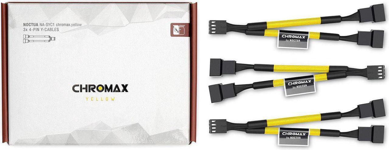 Noctua NA-SYC1 chromax.Yellow y-Cables