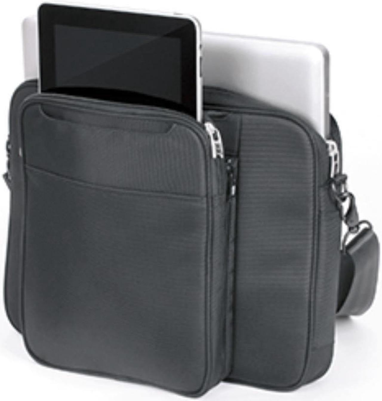 Main image of Black Ful Joint Venture 2-in-1 Messenger Ipad Netbook Small Notebook Macbook 15" Laptop Tablet Bag Case Versatile Dual Style Unisex Detachable Tab Purse Lightweight Organizer Great Womens Mens Gift