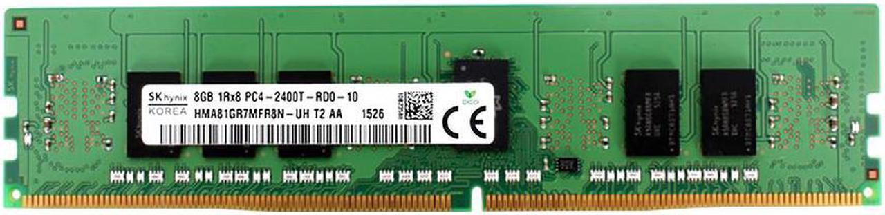 HYNIX HMA81GR7MFR8N-UH 8GB (1X8GB) 2400MHZ PC4-19200 CL17 ECC REGISTERED SINGLE RANK DDR4 SDRAM 288-PIN RDIMM HYNIX MEMORY FOR SERVER MEMORY.