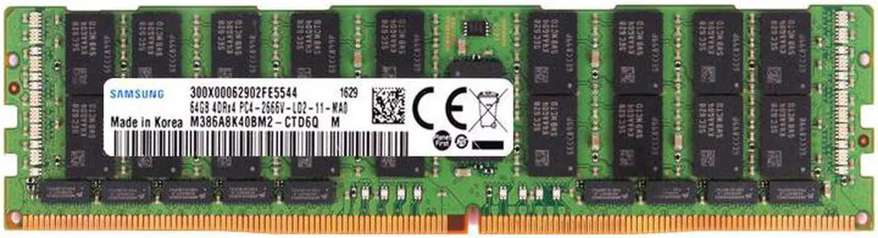 Main image of SAMSUNG M386A8K40BM2-CTD6Q 64 GB DDR4-2666 Memory Module - 288-Pin LRDIMM - ECC - CL19 - 1.2 V