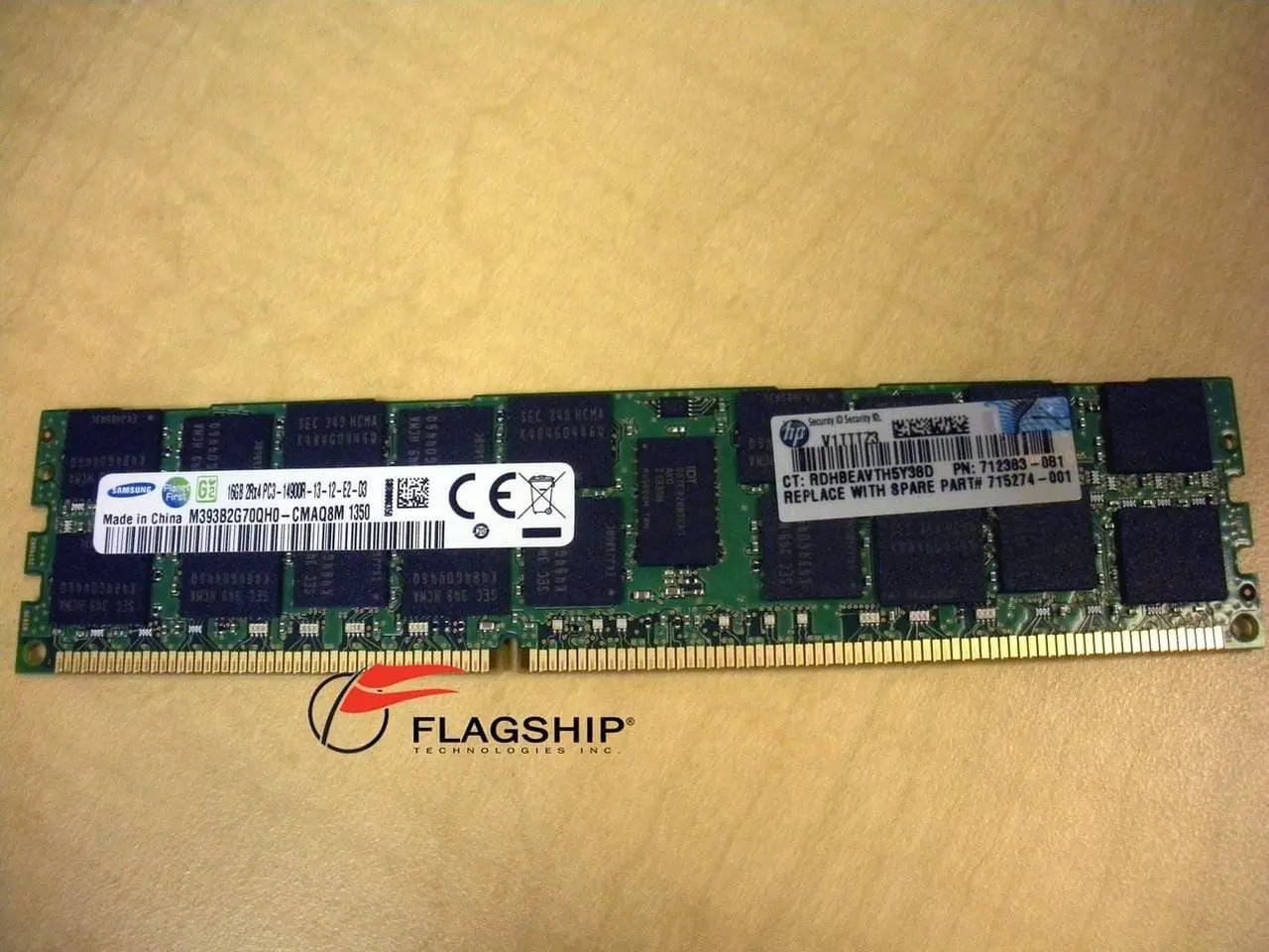 Main image of HP 715274-001 - 16GB HP Hynix HMT42GR7BFR4C-RD PC3-14900 DDR3-1866MHz ECC Reg. C