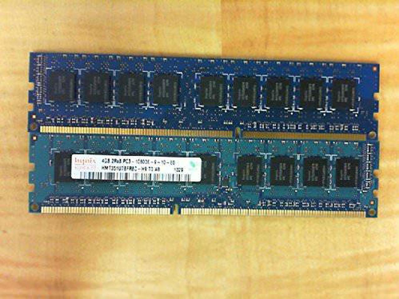 Main image of HYNIX HMT351U7BFR8C-H9 4GB SERVER DIMM DDR3 PC10600(1333) UNBUF ECC 1.5v 2RX8 240 512MX72 256mX8 CL9