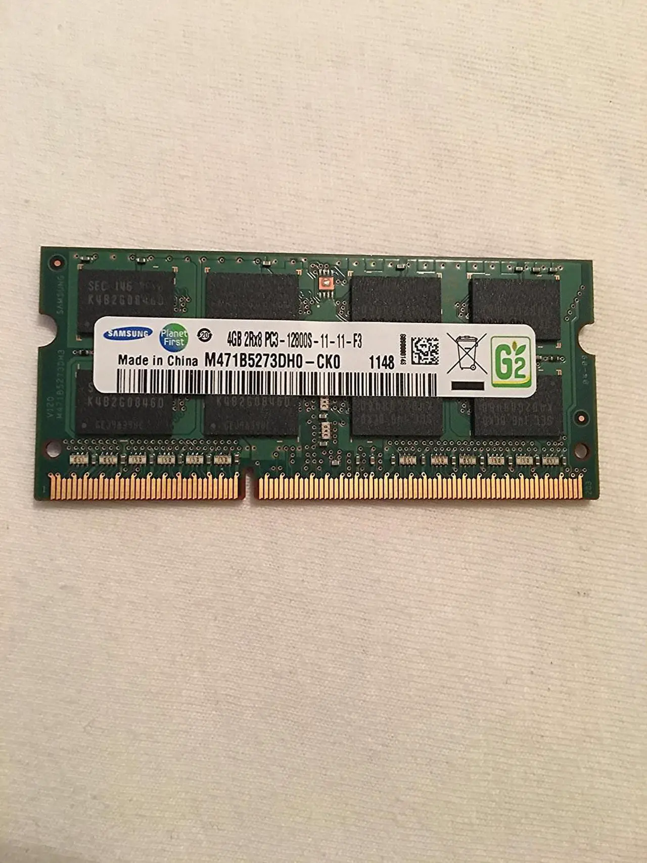 Main image of Samsung 4GB DDR3 Memory SO-DIMM 204pin PC3-12800S 1600MHz