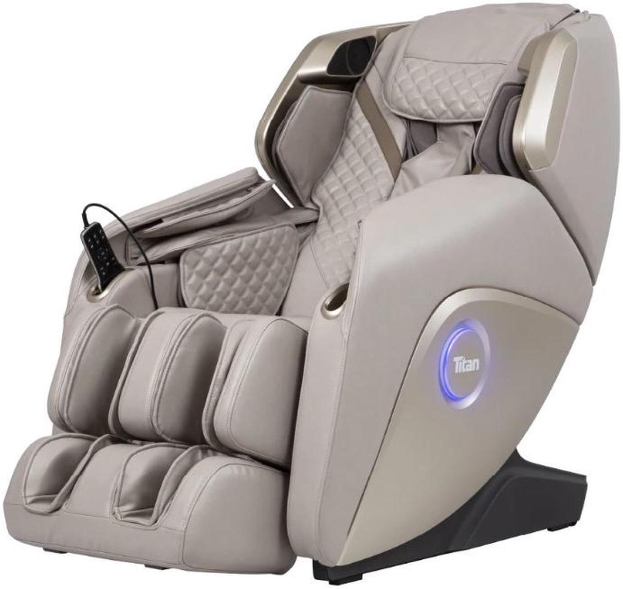Main image of Titan Elite 3D Massage Intelligent Voice Control Full Body Reclining Zero Gravity Heated Massage Chair with Specialized Foot Roller and Calf Roller Black