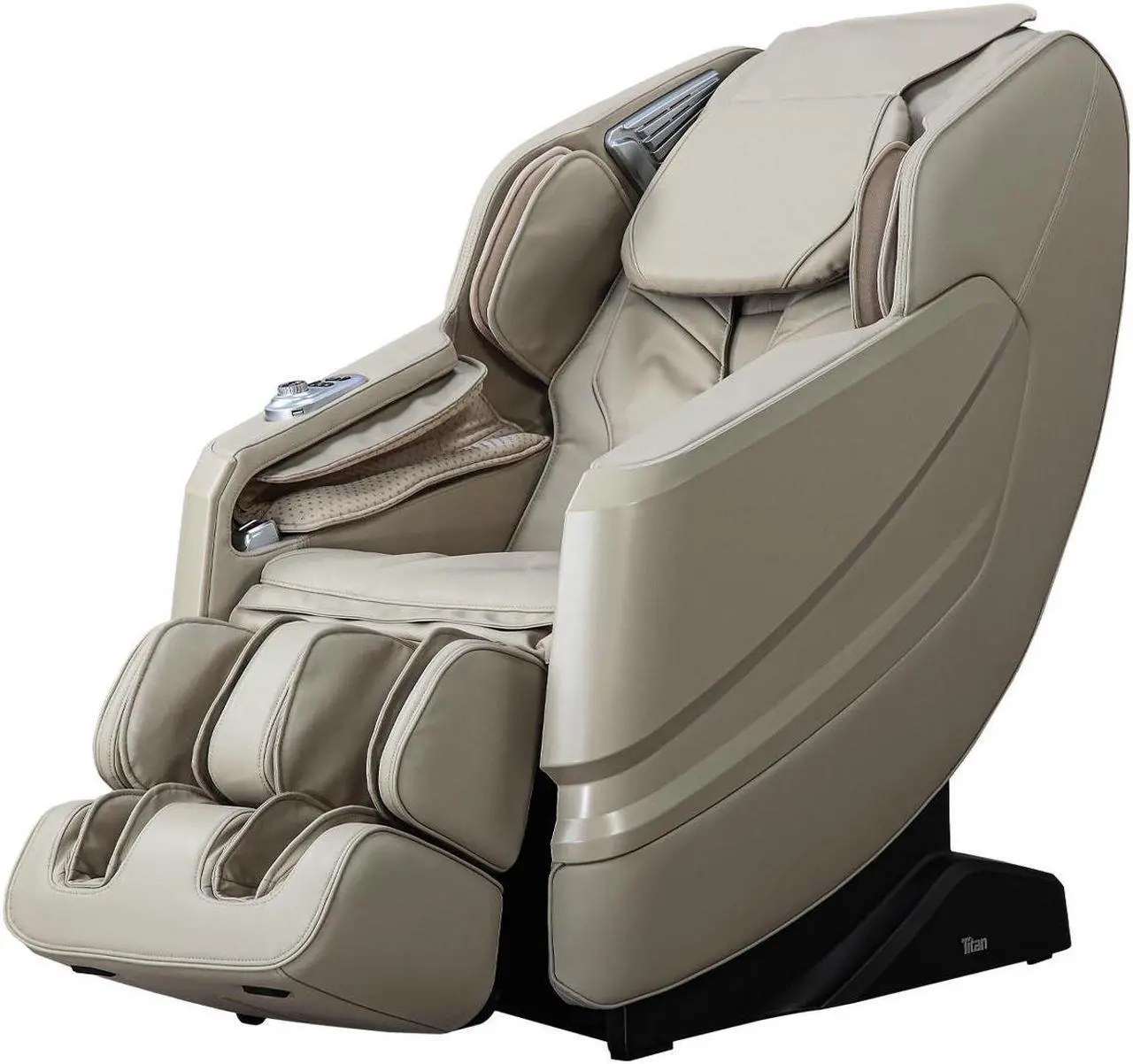 Alt view image 2 of 6 - Titan Harmony II Brown Full body 3D Massage chair SL- Track, Foot roller, Zero Gravity, Space Saving Technology 2024