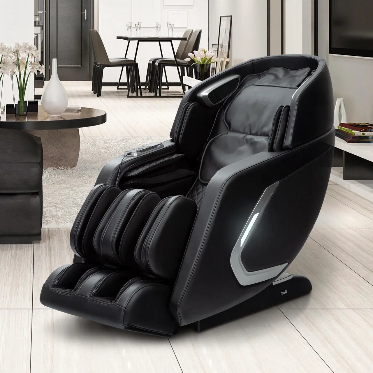 Main image of Osaki Os-Pro 4D Encore, SL-Track,Zero Gravity, Deep Tissue, Lumbar and Calf Heating, Triple Action Foot Roller, Space Saving technology, Full body air massage Brown