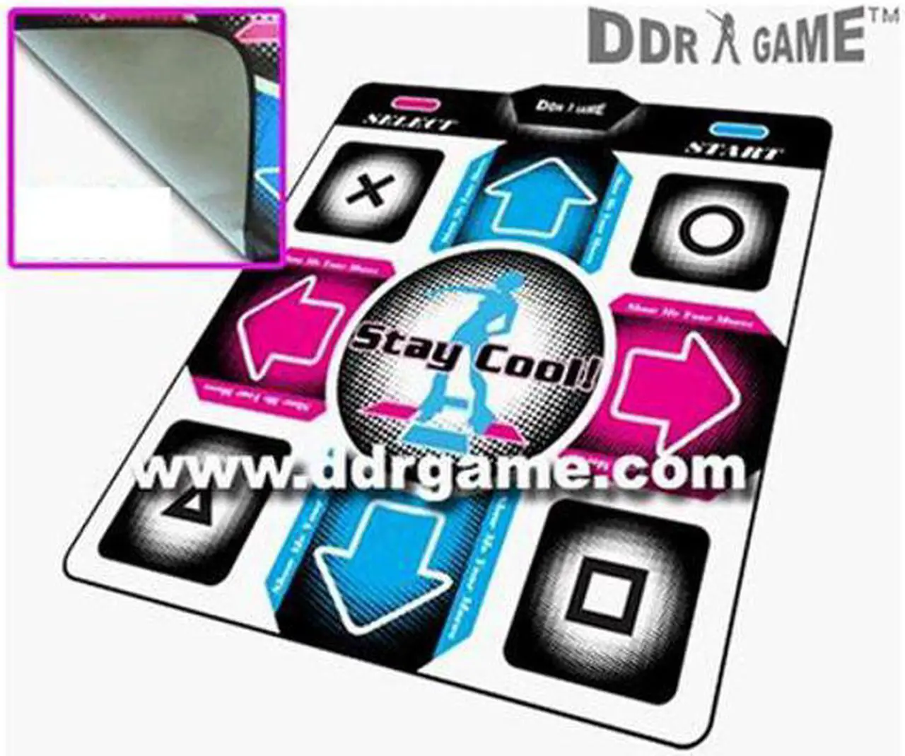 Alt view image 2 of 2 - dance dance revolution ddrgame nonslip ps1 / ps2 dance pad
