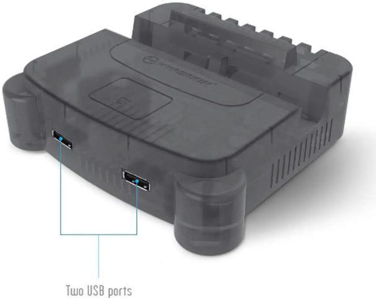 Alt view image 9 of 12 - Hyperkin RetroN S64 Console Dock for Switch (Smoke Gray) - Nintendo Switch