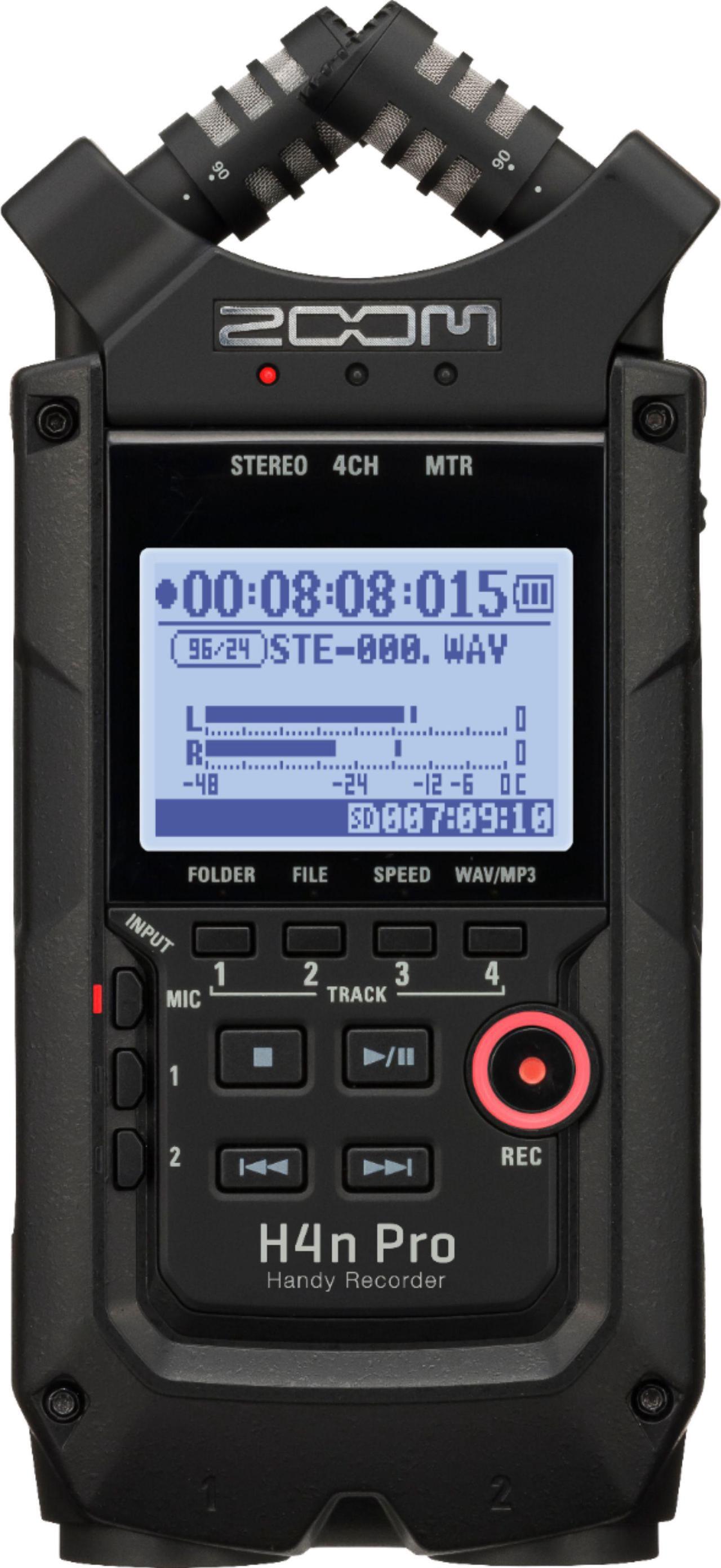 Alt view image 19 of 20 - Zoom Digital Multitrack Recorder (H4n Pro All Black)