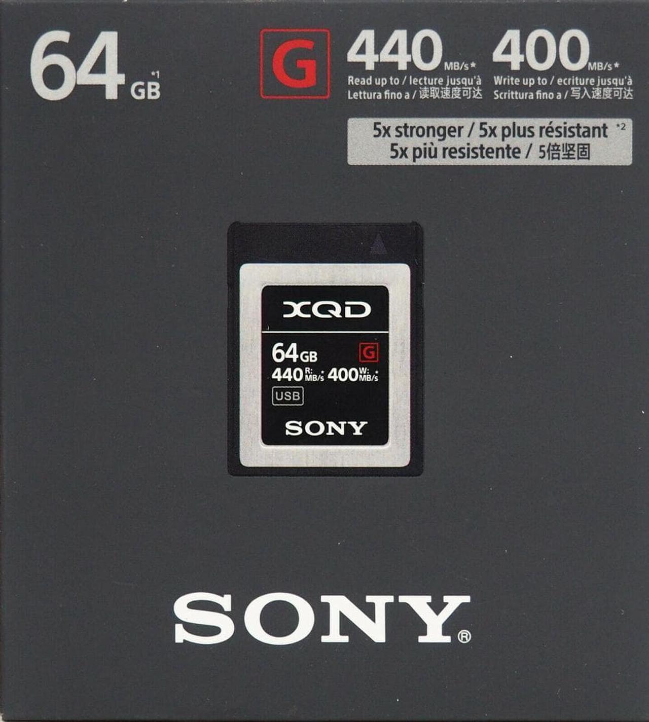 Alt view image 4 of 9 - Sony Professional XQD G Series 64GB Memory Card (QD-G64F/J)