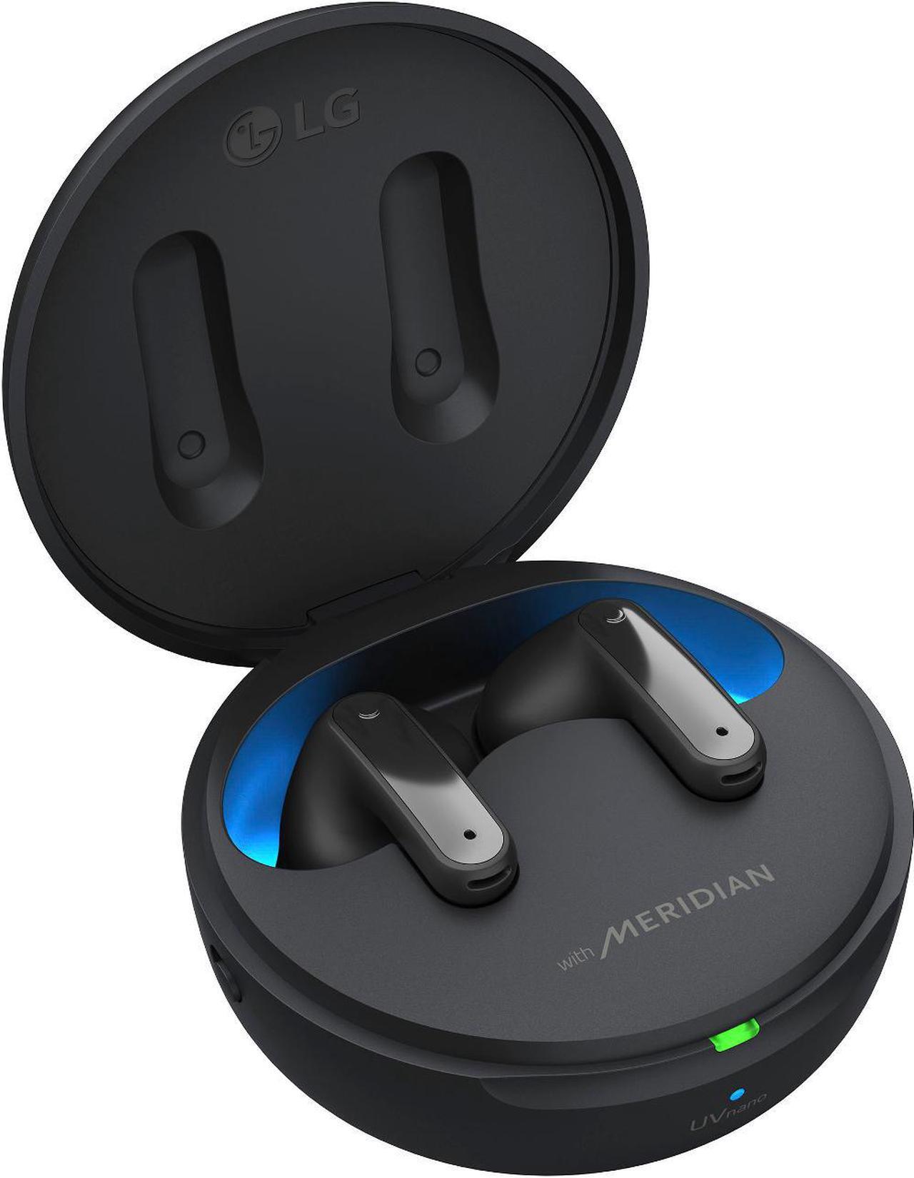 Alt view image 4 of 8 - LG TONE Free FP9 - Plug and Wireless True Wireless Bluetooth UVnano Earbuds - Black
