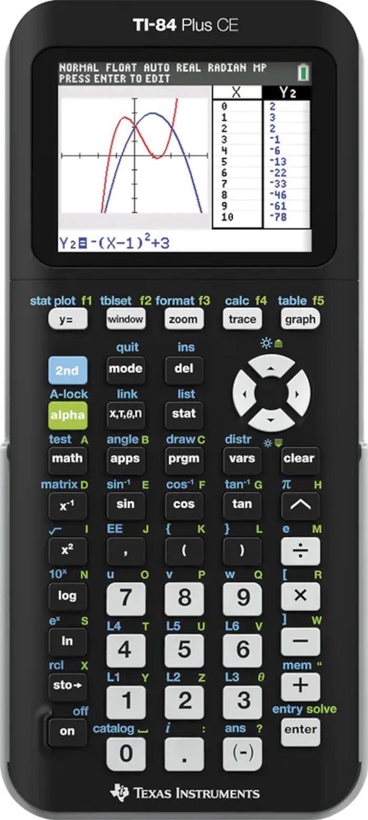 Alt view image 20 of 20 - Ti84 Plus Ce Graphing Black