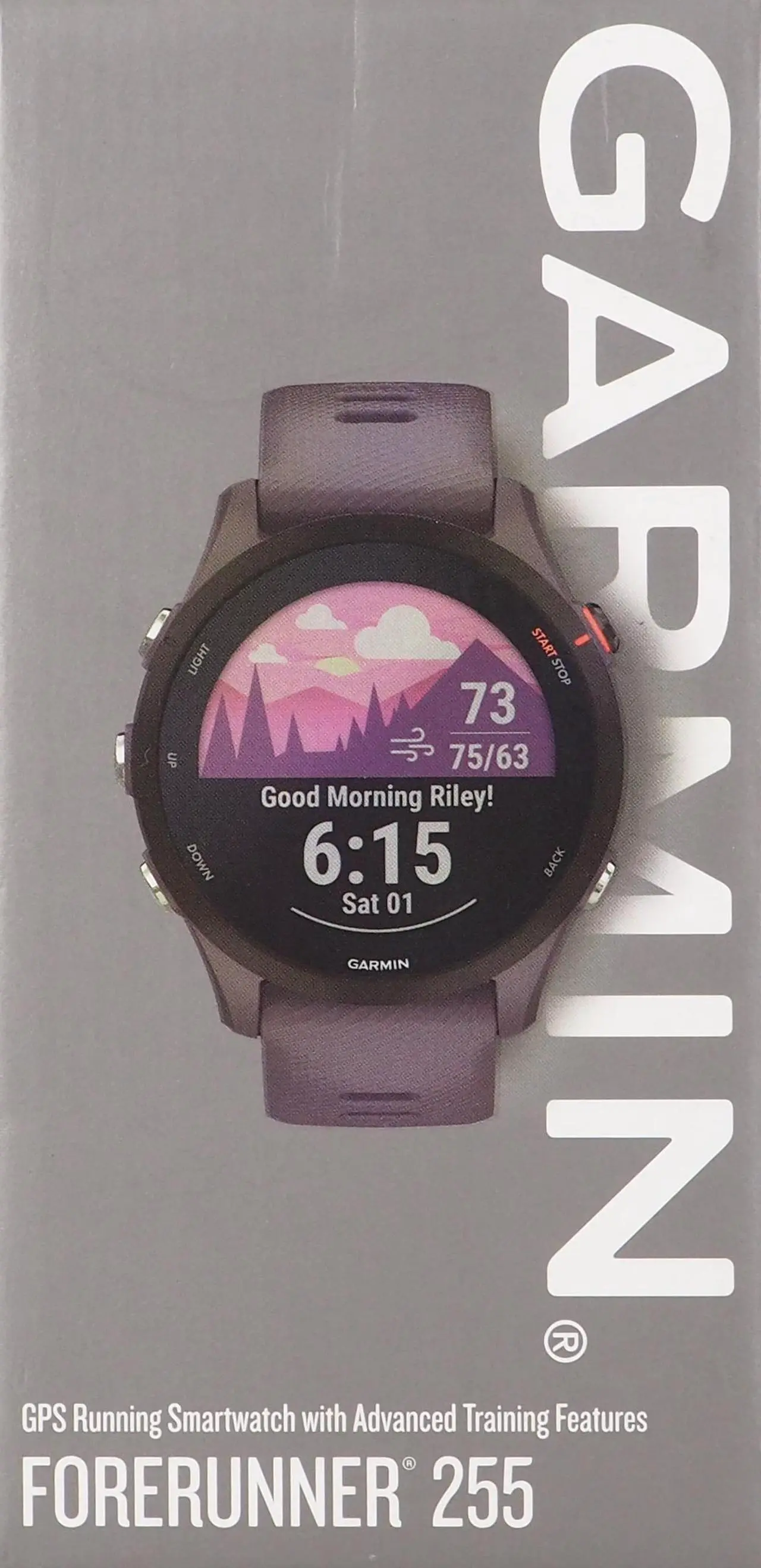 Alt view image 12 of 17 - Garmin Forerunner 255, Slate Gray | Smart Watch 010-02641-00