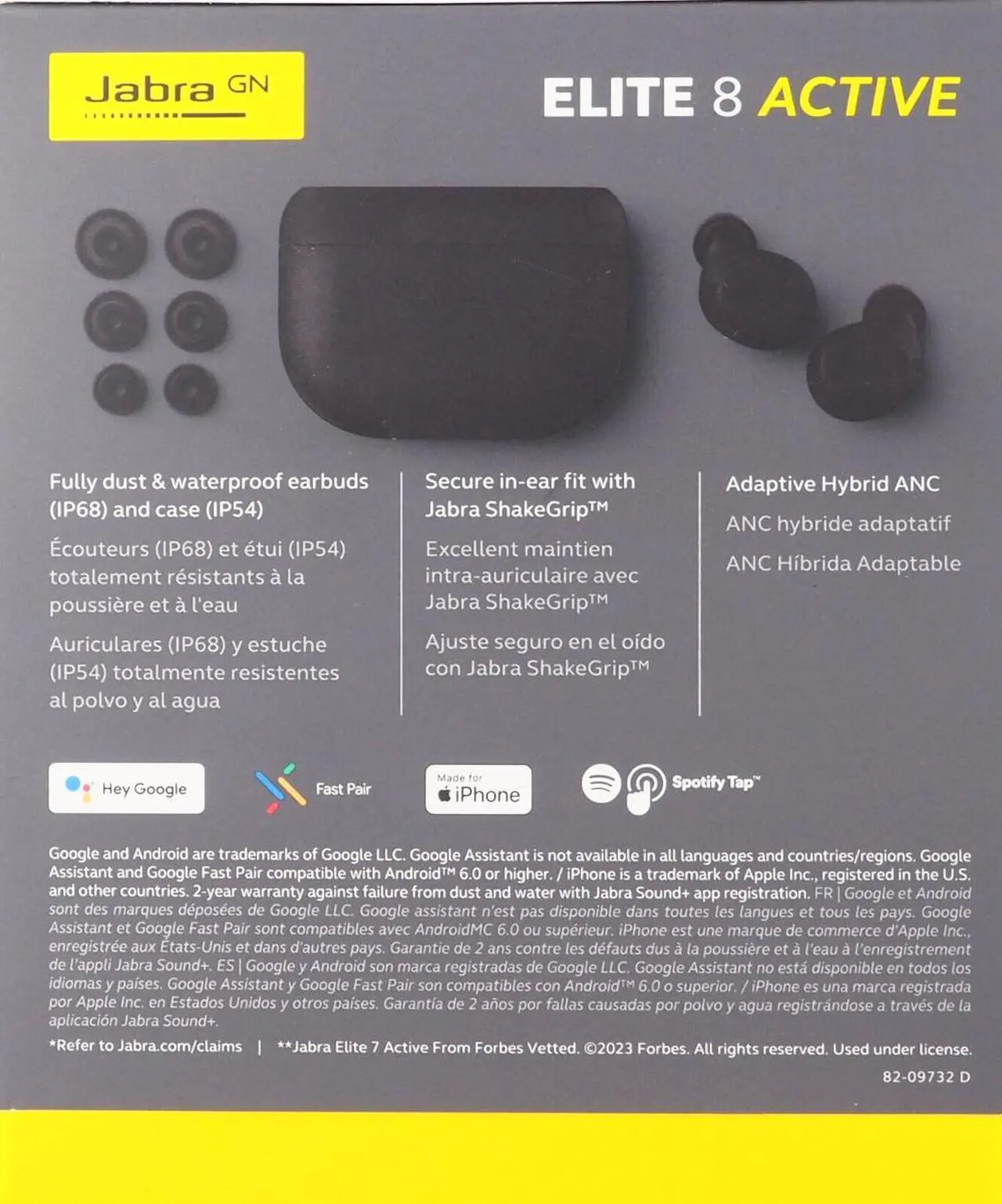 Alt view image 4 of 4 - Jabra Elite 8 Active Military Grade True Wireless Headphones 100-99160900-99  Black