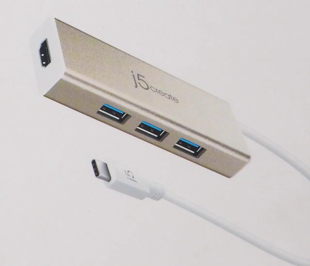 Alt view image 16 of 20 - j5create USB-C 3-Port USB 3.0 & 4K HDMI Hub