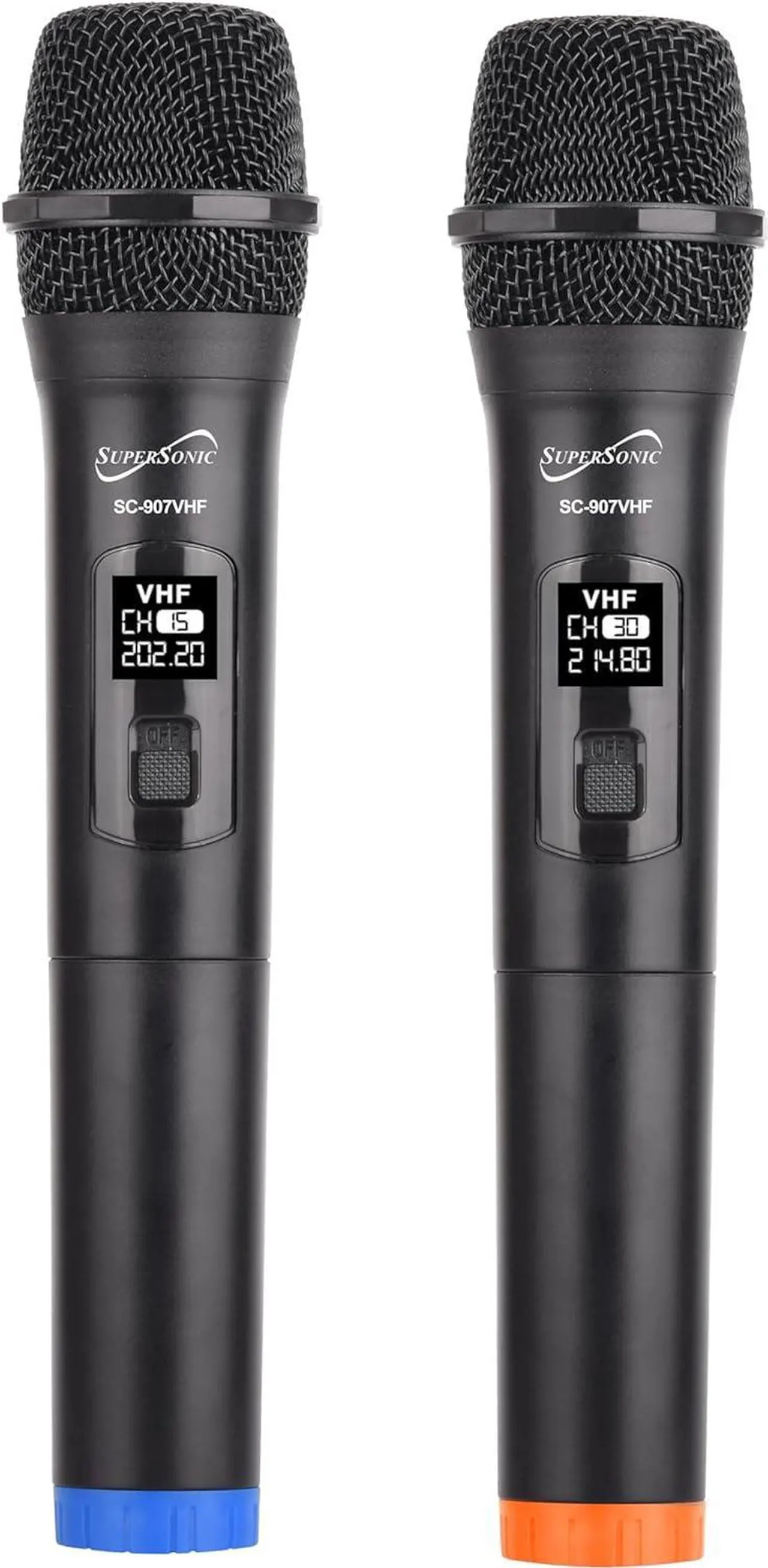 Alt view image 2 of 6 - Supersonic SC907 VHF Dual Fix Channel Wireless Transmitter with Microphones