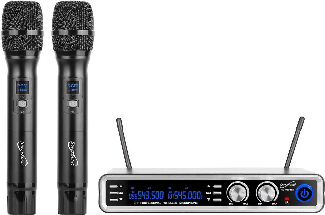 Main image of Supersonic SC930 UHF Dual Channel Wireless Microphone System