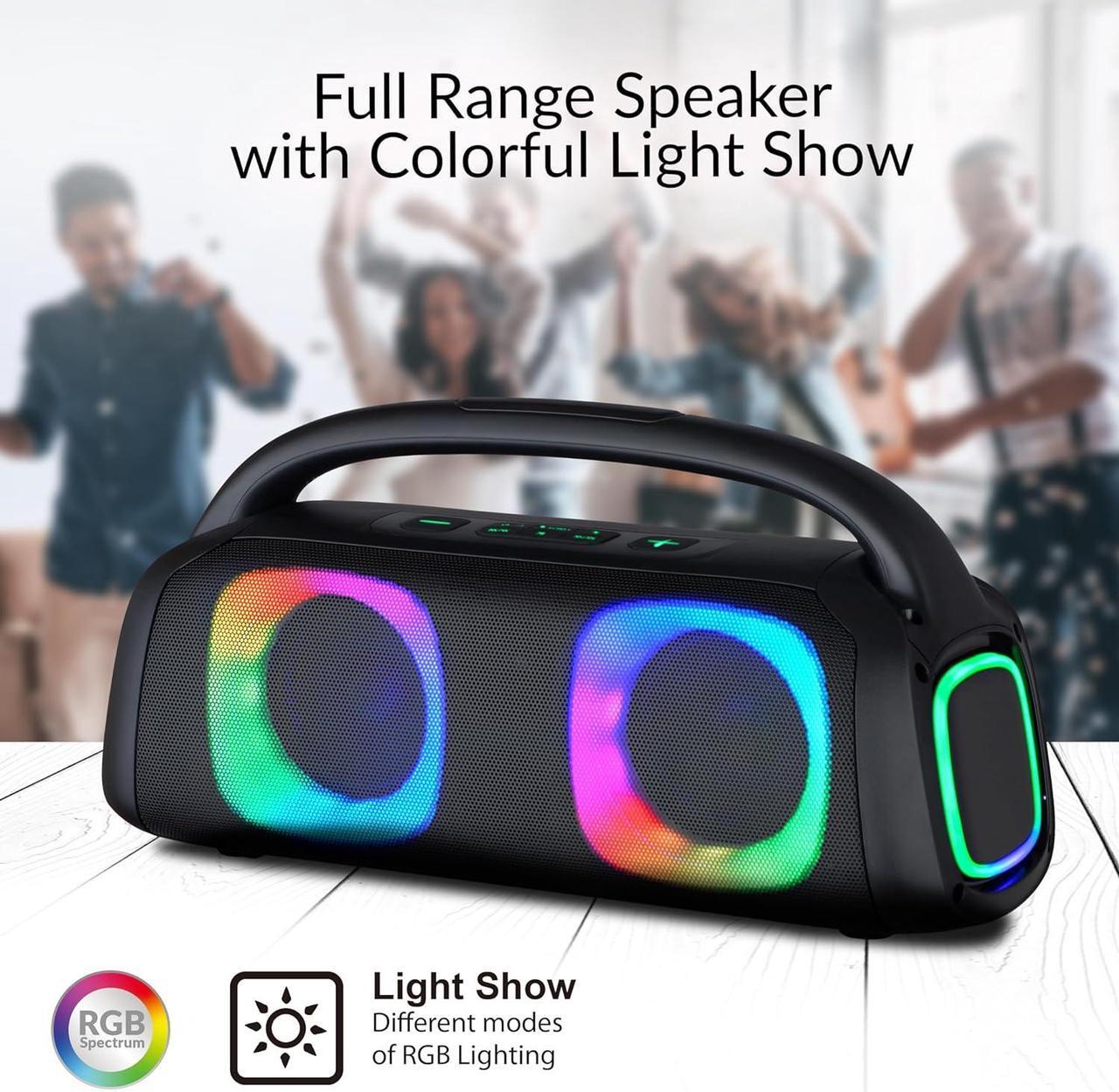 Alt view image 11 of 14 - Supersonic Portable Bluetooth Wireless Speaker Built-in Mic, USB/SD/AUX, FM SC-2322BT Blue