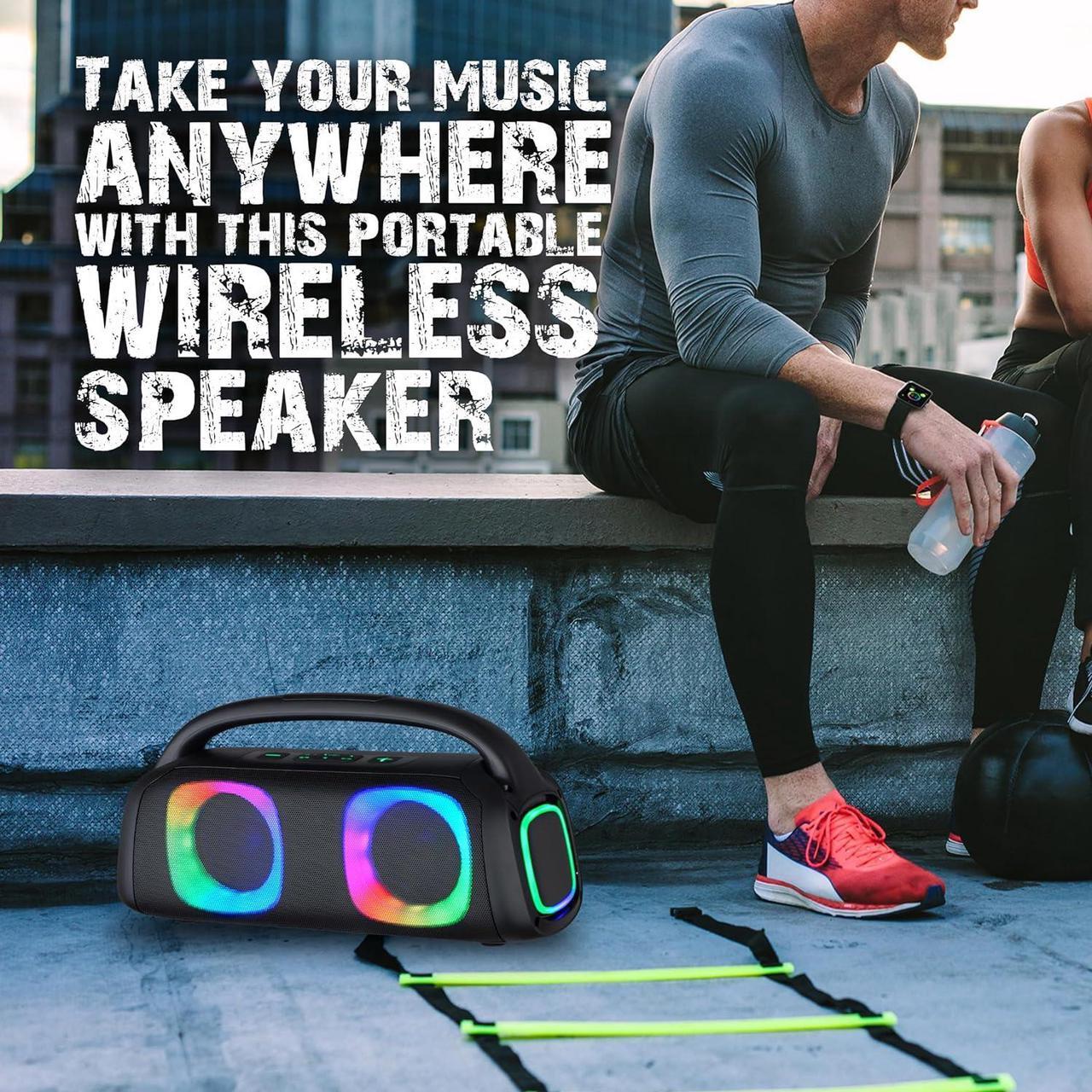 Alt view image 12 of 14 - Supersonic Portable Bluetooth Wireless Speaker Built-in Mic, USB/SD/AUX, FM SC-2322BT Blue