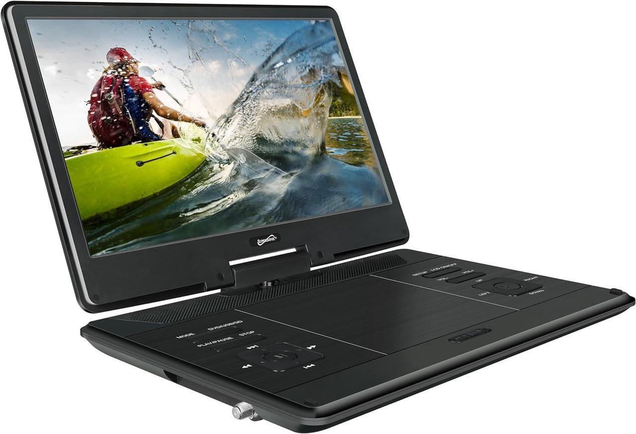 Alt view image 5 of 14 - Supersonic SC-2514, 14" Portable DVD Player with Built-in Hybrid TV Tuners, AC/DC, LED SC-2514