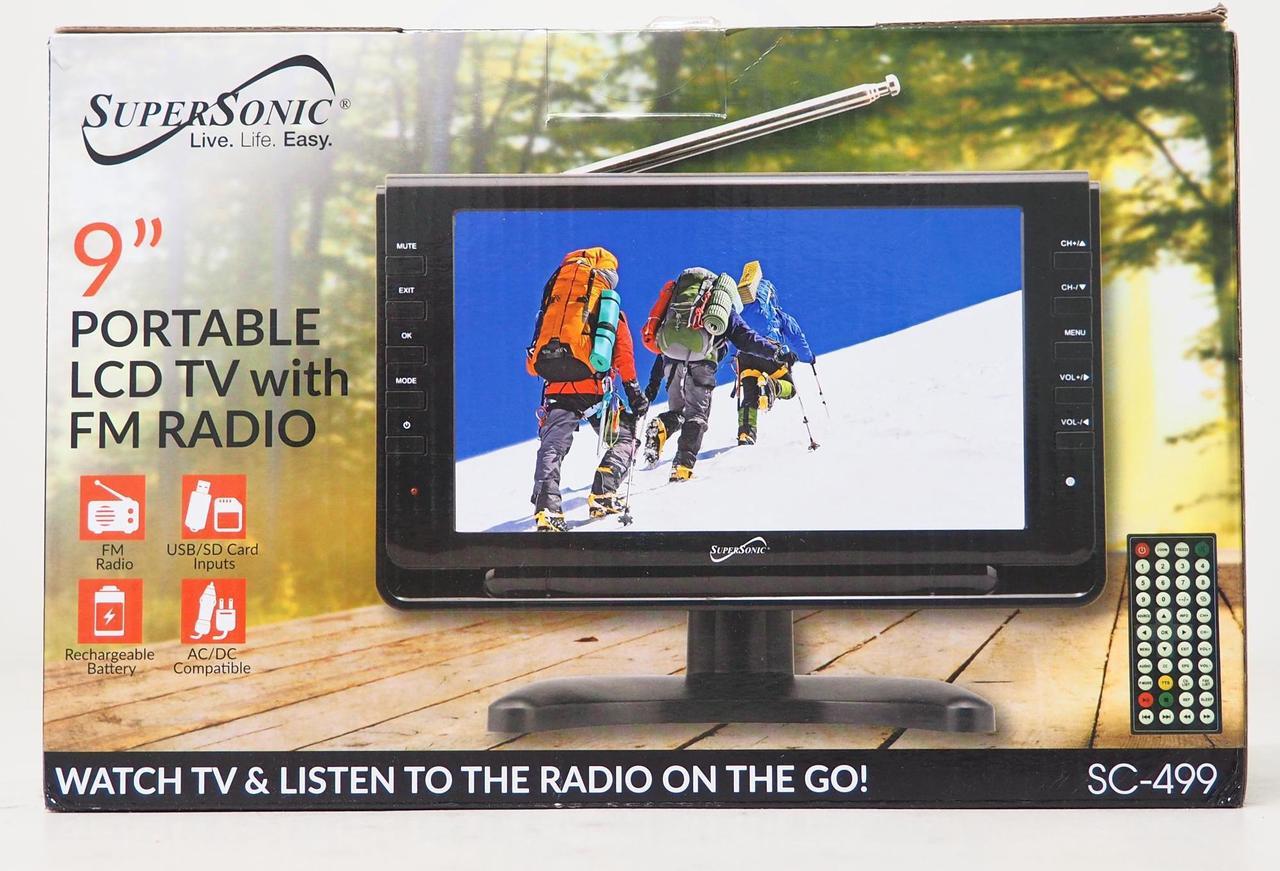 Alt view image 20 of 20 - Supersonic SC-499 9" Widescreen Portable Digital LCD TV with Built-in TV Tuner