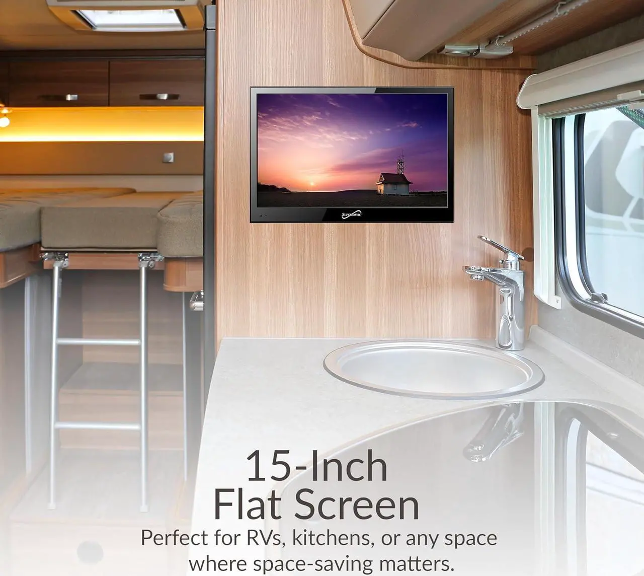 Alt view image 14 of 15 - Supersonic SC1511 15.6 inch 1080p LED HDTV