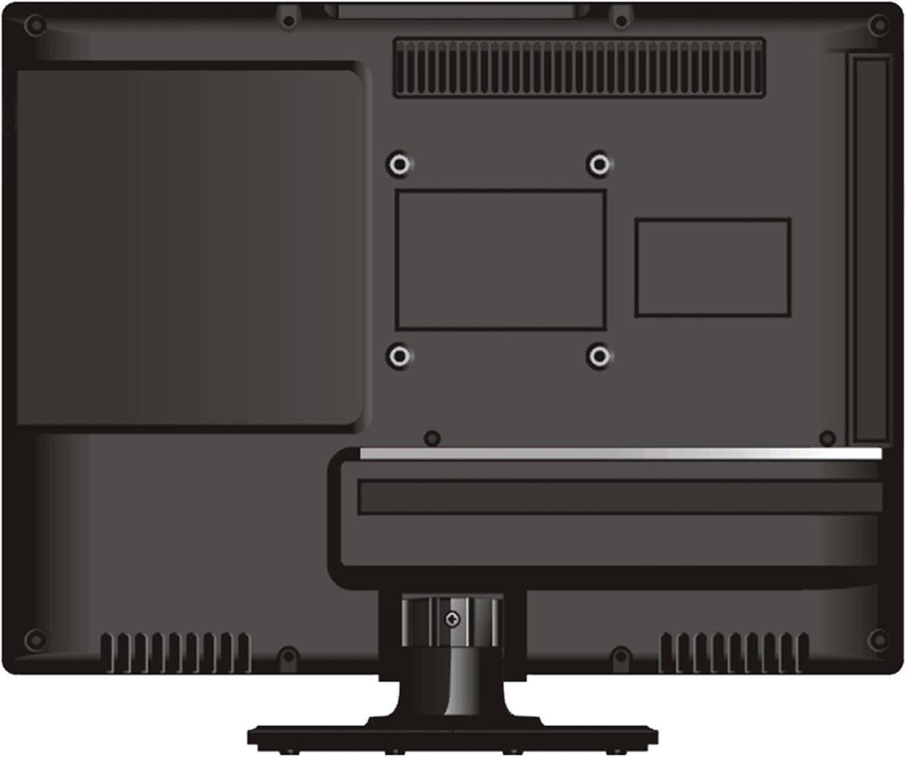 Alt view image 12 of 12 - SUPERSONIC SC-1312 13" Black LED HDTV with Built-in DVD Player