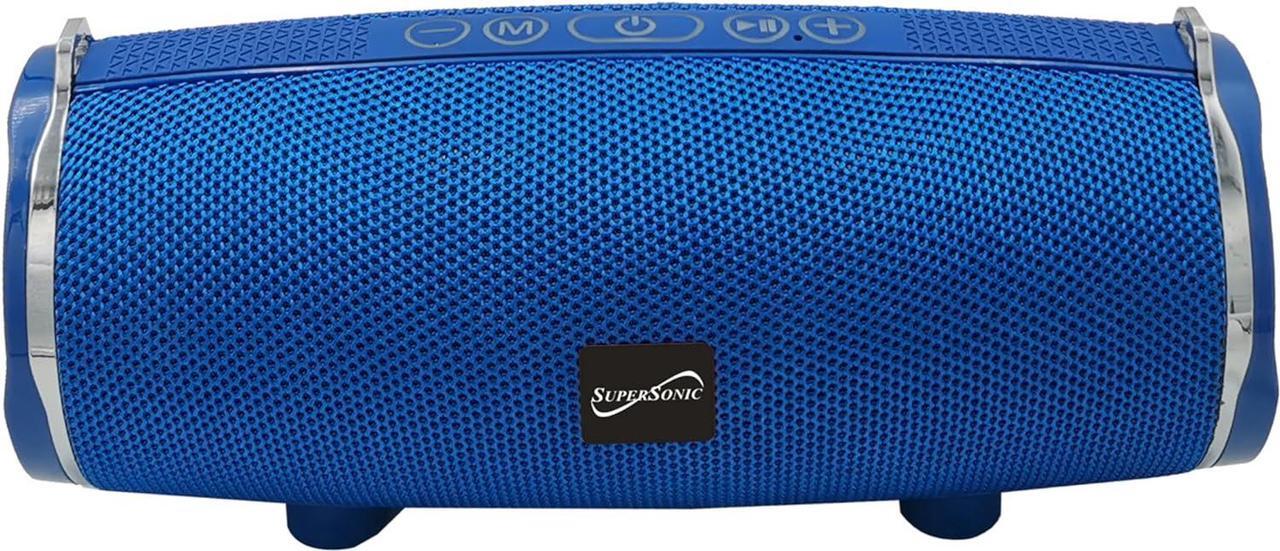 Alt view image 14 of 14 - Supersonic Portable Bluetooth Wireless Speaker Built-in Mic, USB/SD/AUX, FM SC-2322BT Blue