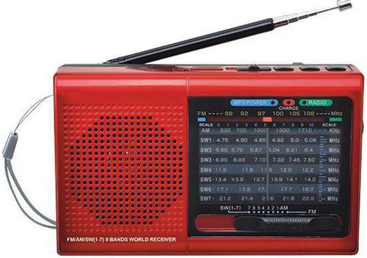 Main image of 9 BAND BT/USB/SD RDIO RED