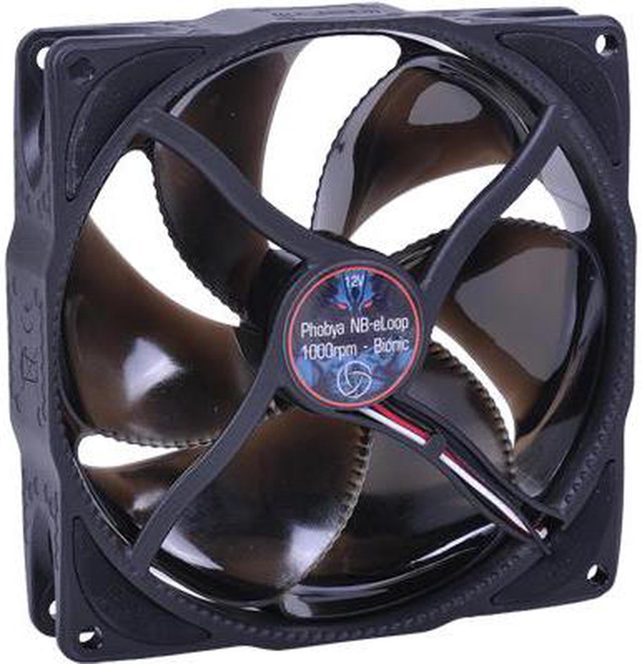 Phobya NB-eLoop Bionic 120mm Fan, 1000 RPM, Black