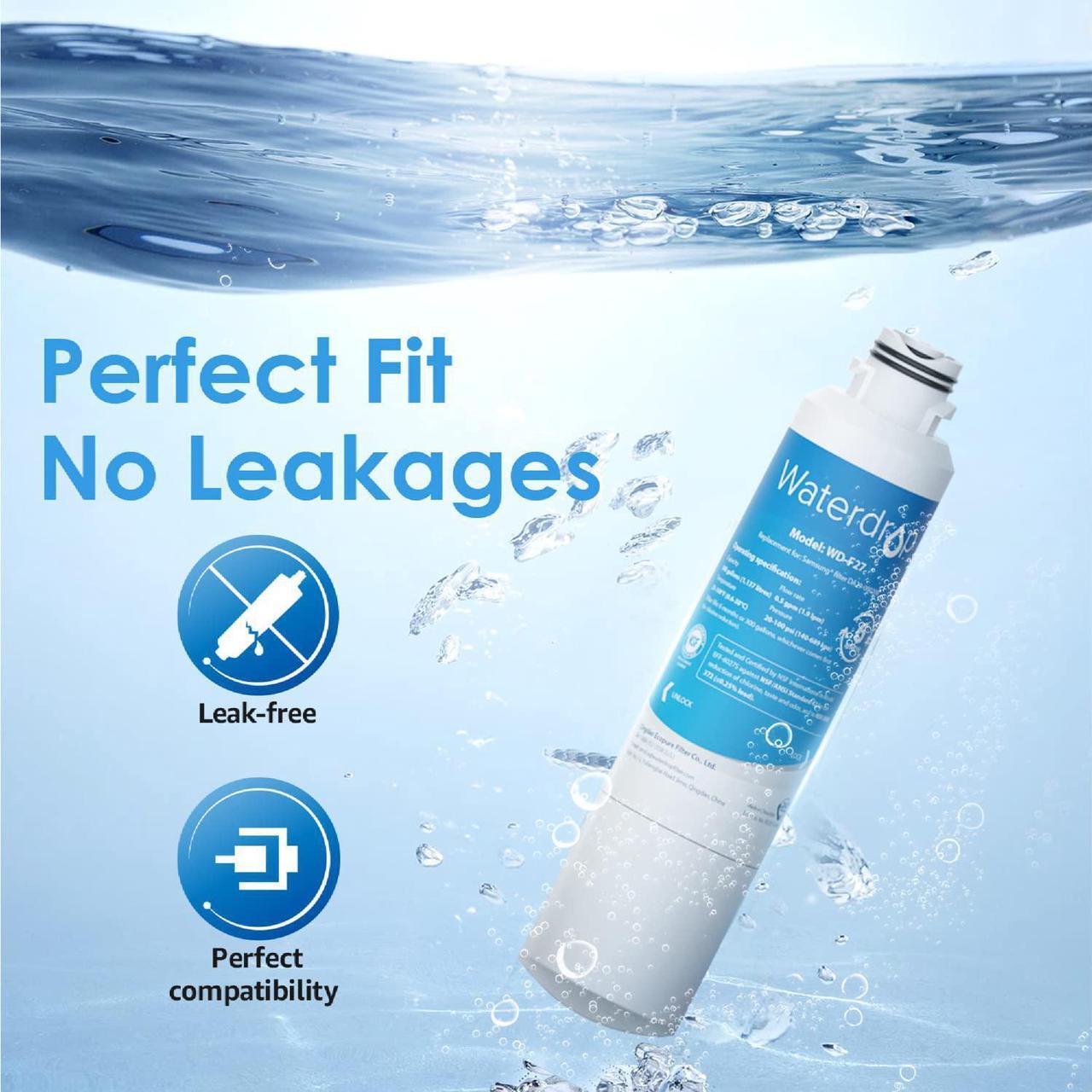Alt view image 5 of 7 - Waterdrop DA29-00020B Replacement for Samsung DA29-00020B, HAF-CIN/EXP, 46-9101 Refrigerator Water Filter, 6 Pack