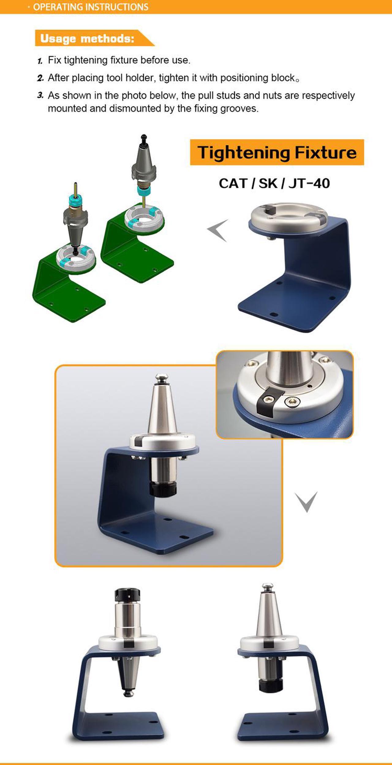 Alt view image 5 of 6 - CAT50 Tool Holder Tightening Fixture CNC Machine Tool Accessories Match JT50 SK50 CNC Tool Holder Collet Chucks
