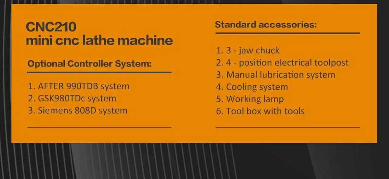 Alt view image 7 of 7 - CNC 210 Without Stand Mini CNC Lathe Machine Automatic Tool Feeding High speed Hardware Machine System AFTER 990TDB with Nice Price