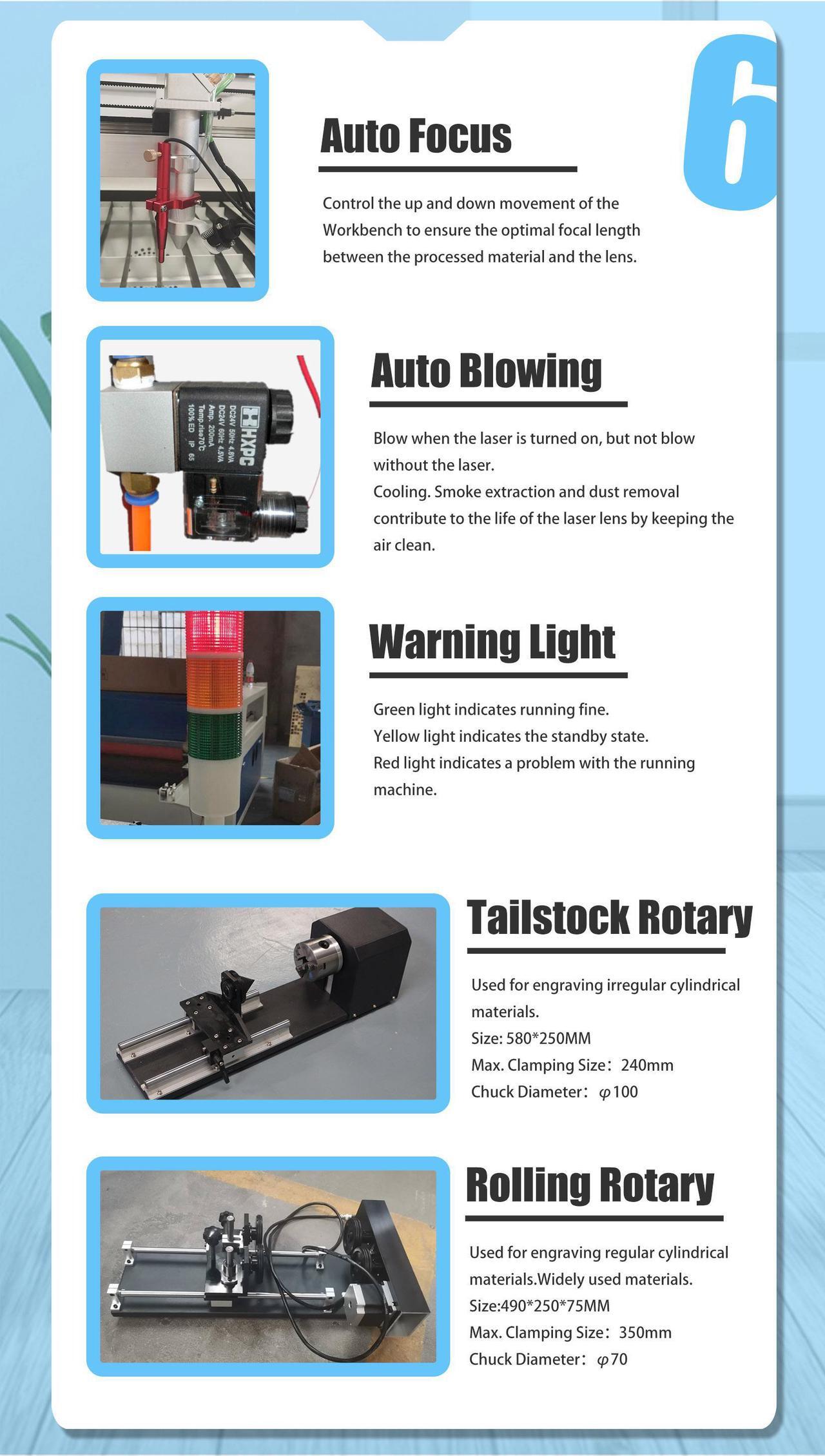 Alt view image 4 of 7 - CO2 Laser Cutter and Engraver Machine 130W Belt Workbench 1300*900mm Water Chiller for non-metal Wood Leather