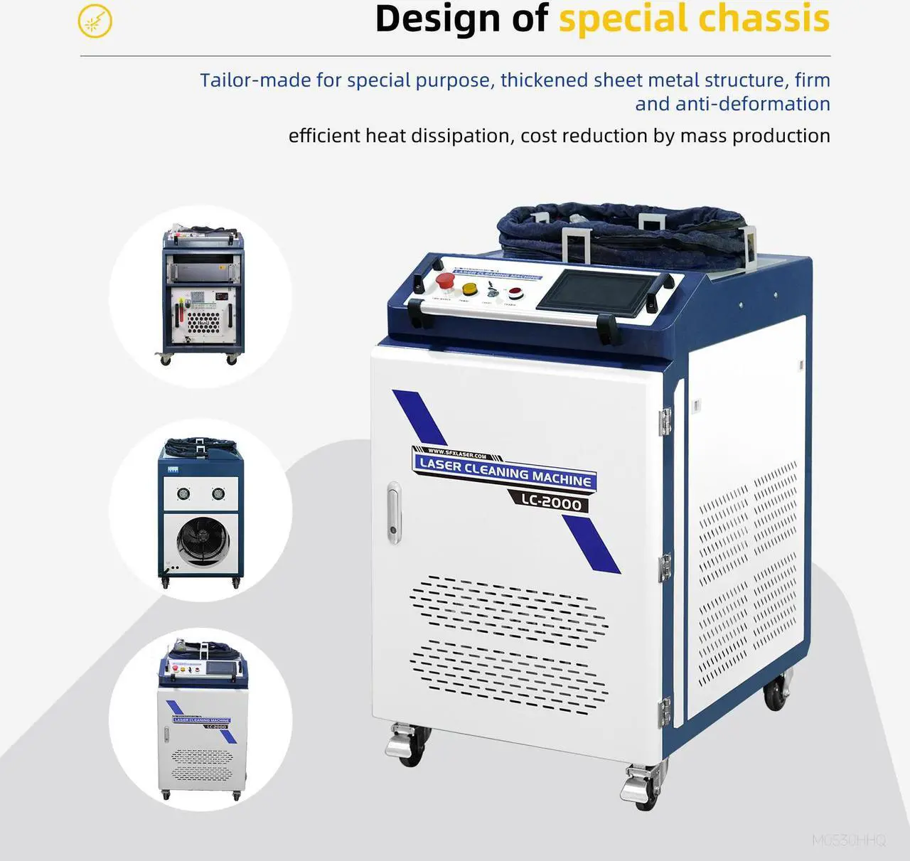 Alt view image 4 of 7 - 1500W Laser Cleaning Machine Max Laser Source Rust paint oil removal Handheld Laser Cleaning Machine for Metal Parts